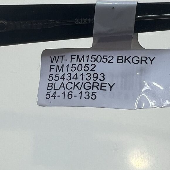 NEW Plastic Black Rectangle Full Eyeglass Frame 54-16-135 with Rhinestones $54 - Picture 4 of 6